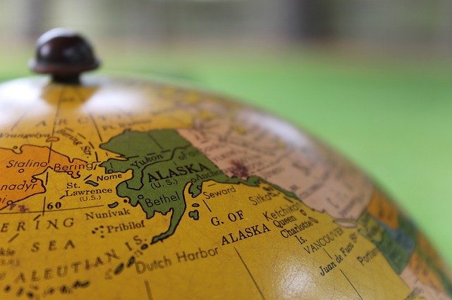 Карта Аляски