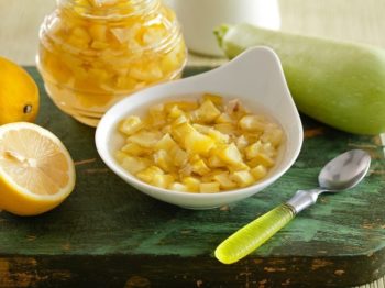 Варенье с лимоном: сахарный кабачок