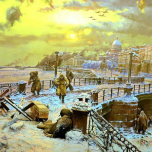 Картина художника в блокадном Ленинграде