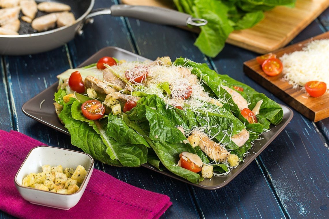 Нарядная закуска: мексиканский салат "Цезарь"
