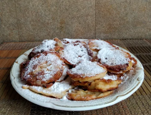 Яблочные кольца в кляре